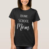 T-shirt Home École Maman Calligraphie Noir (Devant)
