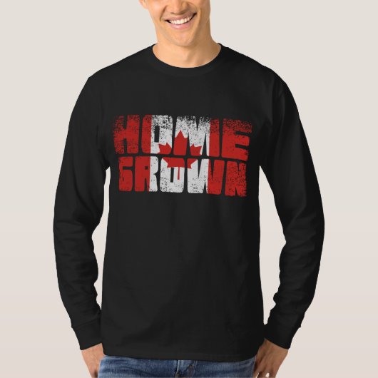 T-shirt Home Grown Canadian Flag (Devant)