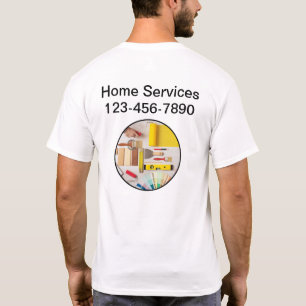 T-shirt Home Services Logo d'entreprise - Chemises de trav