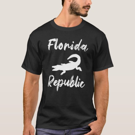 T-shirt Home State Native Florida Né Florida Republic (Devant)