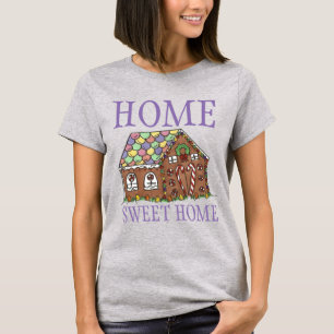 T-shirt Home Sweet Home Candy Noël Gingerpain Maison