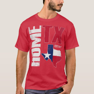 T-shirt Home Texas Texan Vintage Love
