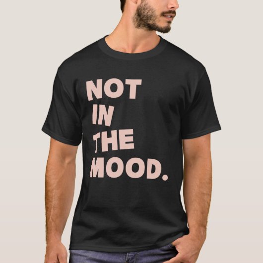 T-shirt Homebody Not In The Mood Décontracté Graphic Lette (Devant)