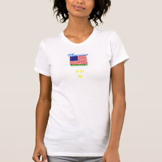 T-shirt homegirl américain + drapeau des États-Unis