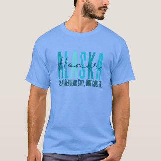T-shirt Homer Alaska Ice Blue