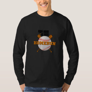 T-shirt Homerun Football Go Sports Team Baseball Play Hard