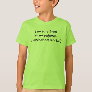 T-shirt Homeschool dans des pyjamas