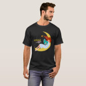 T-shirt Homeschool Life Reading on the Moon (Devant entier)