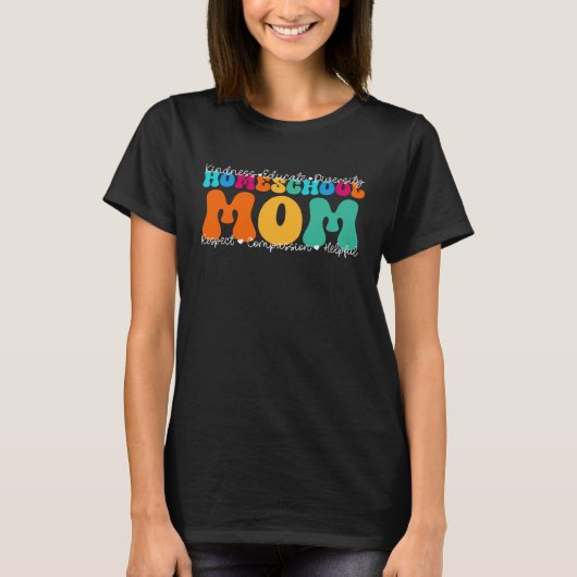T-shirt Homeschool Mom Appreciation Week Back to School (Devant)