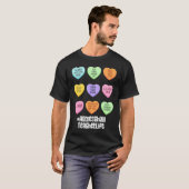 T-shirt Homeschool Teacher Valentines Day Conversation Hea (Devant entier)
