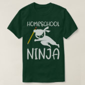 T-shirt Homeschooler Ninja Learning Homeschooling Design (Design devant)