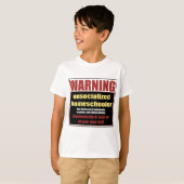 T-shirt homeschooler unsocialized (Devant entier)