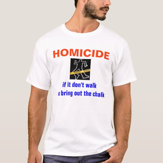 T-shirt HOMICIDE, s'il don'… (Devant)