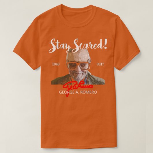 T-shirt Hommage à George Romero (Design devant)