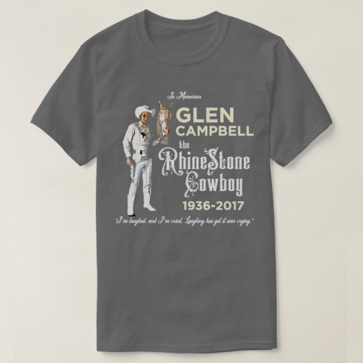 T-shirt Hommage à Glen Campbell (Design devant)