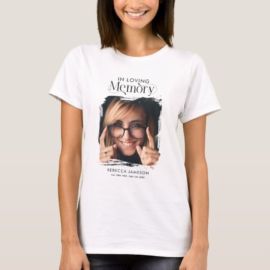 T-shirt Hommage à la photo commémorative "In Love Memory" (Devant)