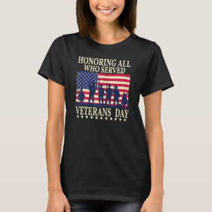 T-shirt Hommage à tous ceux qui ont servi le drapeau Day A
