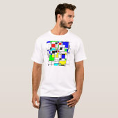 T-shirt Hommage Random Carré À Mondrian (Devant entier)