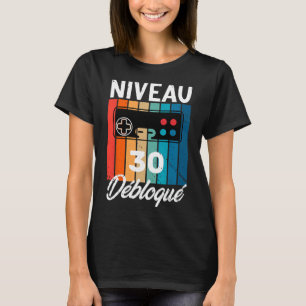 T-shirt Homme 30 Ans Anniversaire Gamer Niveau 30 Humour 1
