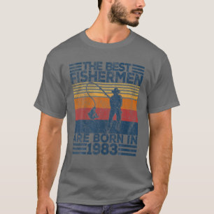 T-shirt Homme 39 Ans Pêcheur Pêche 39E Anniversaire