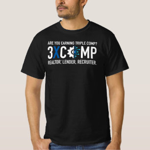 T-shirt homme 3XCOMP - Noir