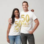 T-shirt homme 50th Birthday 50 Party Crew<br><div class="desc">50 Party Crew 50th Birthday Group Friends Family design Cadeau Tee Men T-shirt Classic Collection.</div>