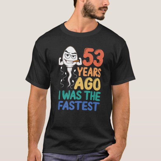 T-shirt Homme 53ème Anniversaire Gag Robe Il Y A 53 Ans J' (Devant)