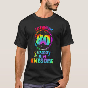 T-shirt Homme 80 ans d'être génial 80 ans d'âge 80e B