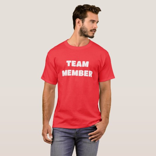 T-shirt homme à 2 faces MEMBRE DE L'ÉQUIPE (Devant entier)