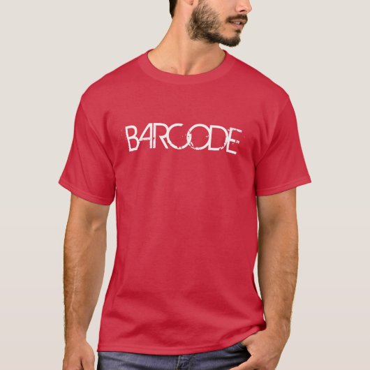 T-shirt homme à code à barres (Devant)