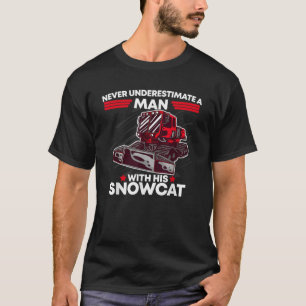 T-shirt Homme à l'autoneige Papa Toiletteur Sports d'hiver