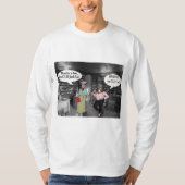 T-shirt homme à manches longues tee. joyeuse vache d'anniv (Devant)