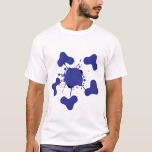 T-shirt homme Abstrait bleu éclat