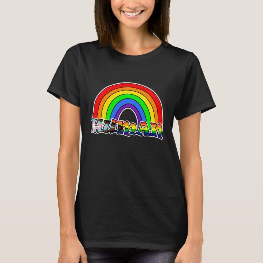 T-shirt homme arc-en-ciel LGBTQ+ (Devant)