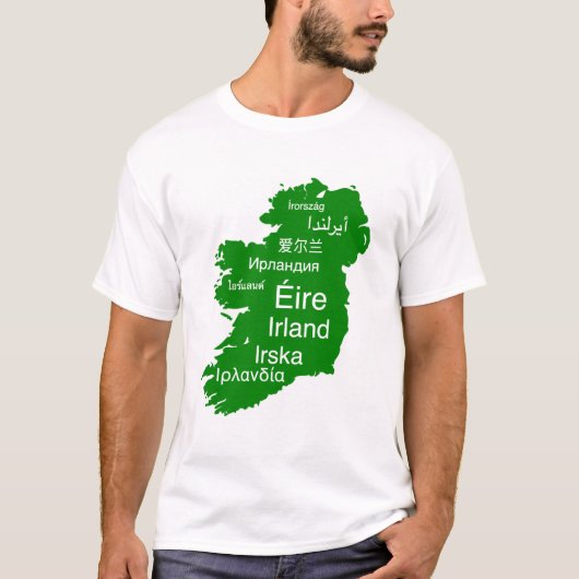 T-shirt homme avec carte de l'Irlande (Devant)
