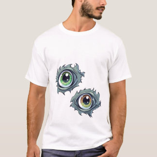T-shirt homme avec dessin de dessin à l’oeil déchi