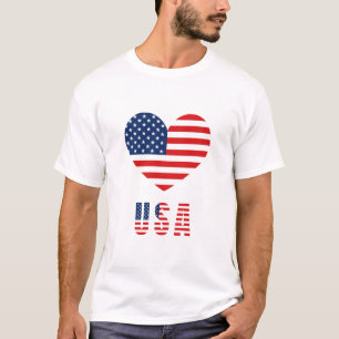 T-shirt homme avec Drapeau américain Design de coe