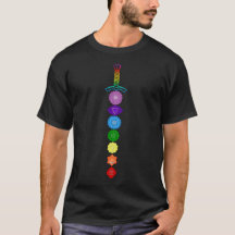T-shirt homme avec épée arc-en-ciel Chakra