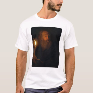 T-shirt Homme avec une bougie