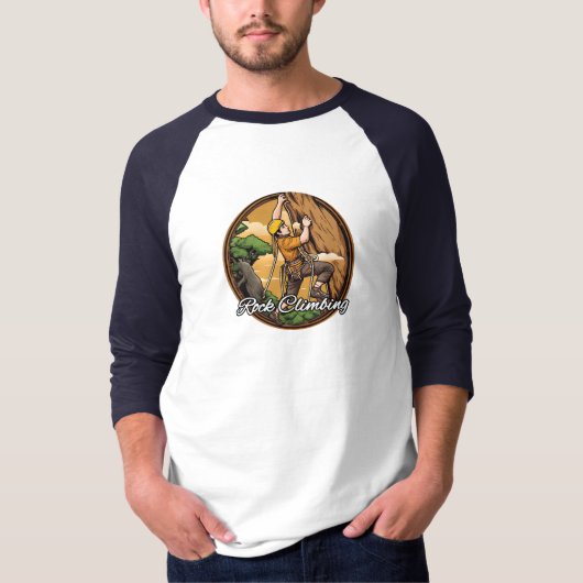 T-Shirt homme basic à manches 3/4 raglan (Devant)
