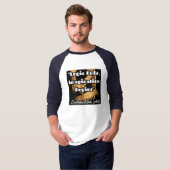 T-Shirt homme basic à manches 3/4 raglan (Devant entier)