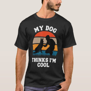 T-shirt homme Berger Allemand Mon chien pense que