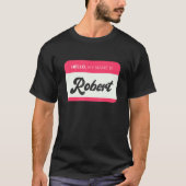 T-shirt Homme Bonjour, Mon Nom Est Robert - Drôle Nom Robe (Devant)