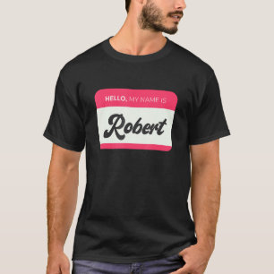 T-shirt Homme Bonjour, Mon Nom Est Robert - Drôle Nom Robe