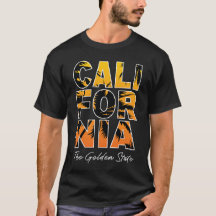 T-shirt homme Californie Palmiers Lettres Remplis