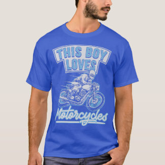 T-shirt Homme Ce Garçon Aime Les Motos Amusantes Moto B