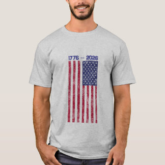 T-shirt homme Celebrate America 250 avec drapeau #