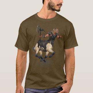 T-shirt Homme Centaur avec Axe et Armure 1