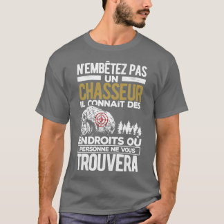 T-shirt Homme chasseur humour