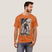 T-shirt Homme-chèvre Cryptide Caméra de surveillance BUG H (Devant entier)